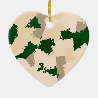 Desert Oasis Camo Ceramic Ornament
