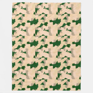 Desert Oasis Camo Fleece Blanket