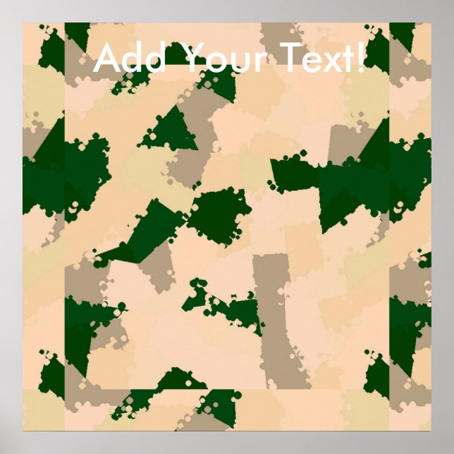 Desert Oasis Camo Poster (Front)