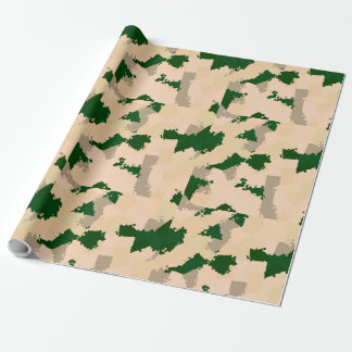 Desert Oasis Camo Wrapping Paper