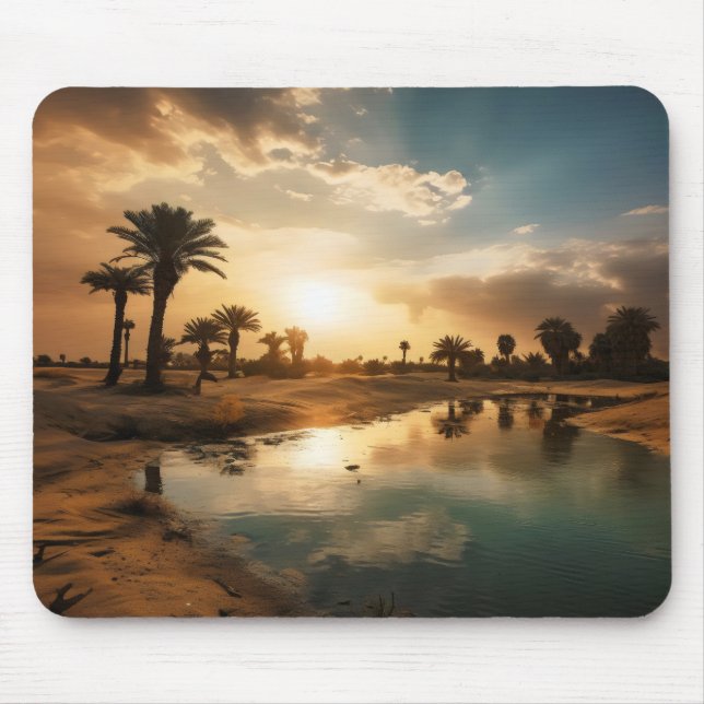 Desert Oasis Mouse Pad (Front)