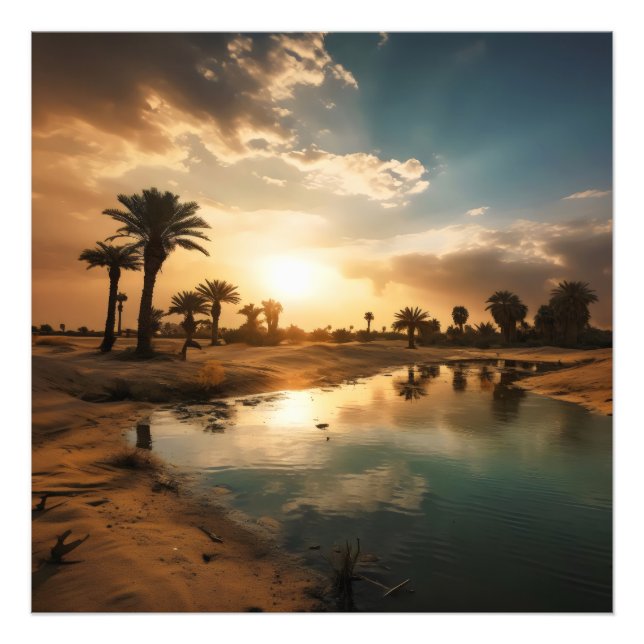 Desert Oasis Photo Print (Front)
