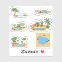 Desert Oasis Stickers
