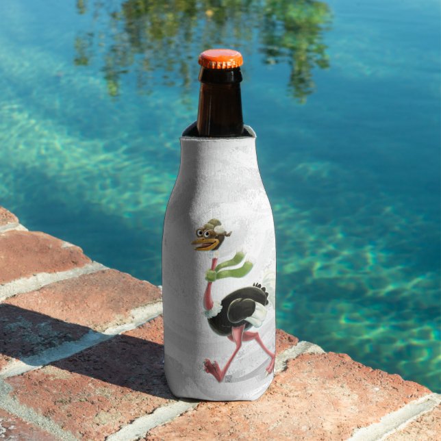 Desert Ostrich Runner Bottle Cooler (In Situ Pool)