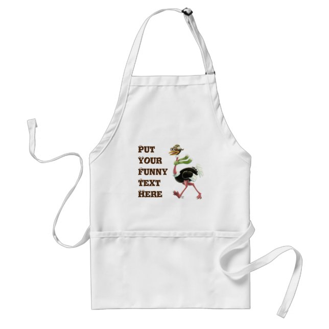 Desert Ostrich Runner Standard Apron (Front)