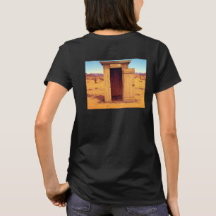 Desert Outhouse women black T-shirt back