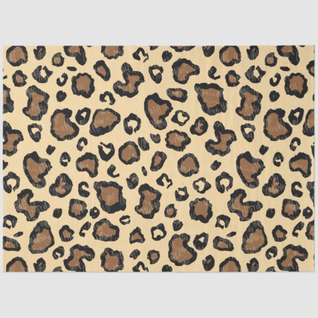 desert pattern, leopard skin pattern tissue paper (Front)