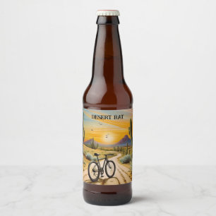 Desert Rat, customizable Beer Bottle Label