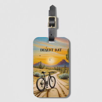 Desert Rat, customizable Luggage Tag