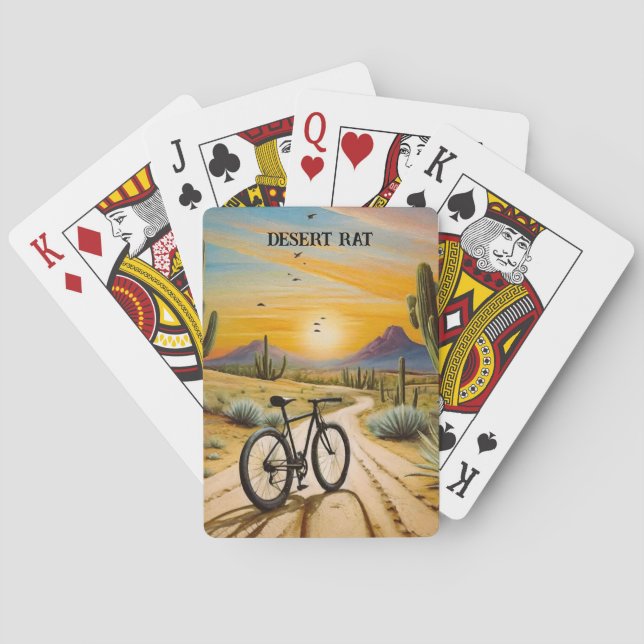 Desert Rat, customizable Playing Cards (Back)