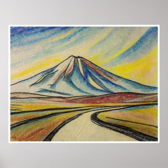 Desert Road - Archival Art Print (Front)