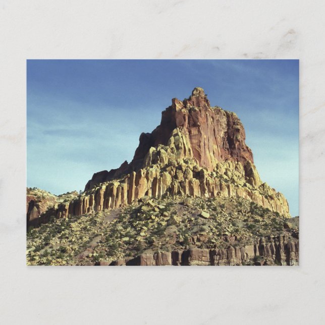 Desert Rock Mountain Peak Landscape Photo Postcard (Front)