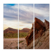 Desert Rock Triptych | Southwest Landscape Art