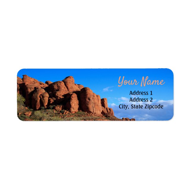 Desert Rocks Return Address Label (Front)