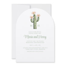 Desert Rose Cactus Monogram Wedding
