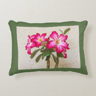 Desert Rose Flowers  Accent Pillow