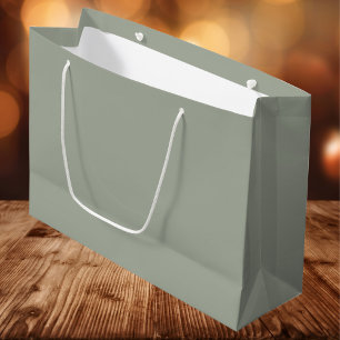 Desert Sage Solid Colour Large Gift Bag