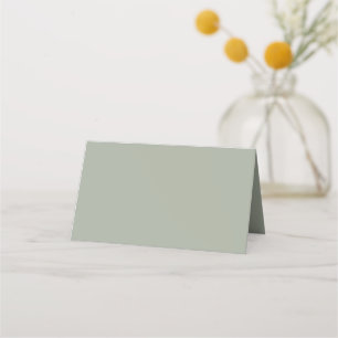 Desert Sage Solid Colour Place Card