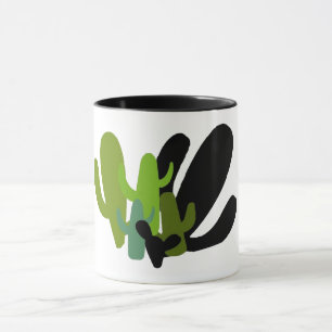 Desert Saguaro Cactus Retro Mug 