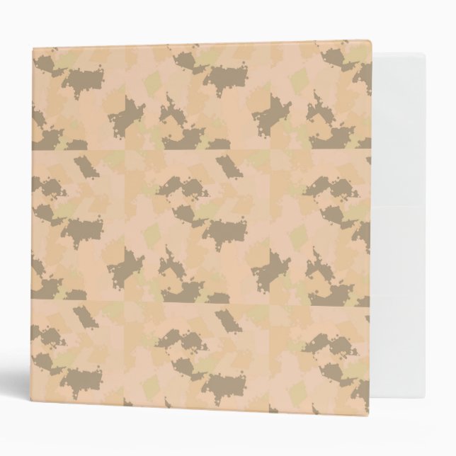 Desert Sand Camo Binder (Front/Inside)