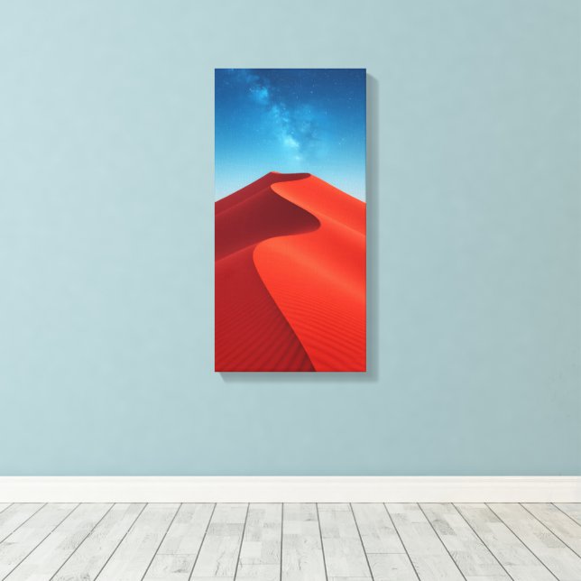 Desert Sand Dune Canvas Print (Insitu(Wood Floor))