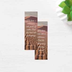 Desert Sand Dune Desolation Elegant Bible Verse