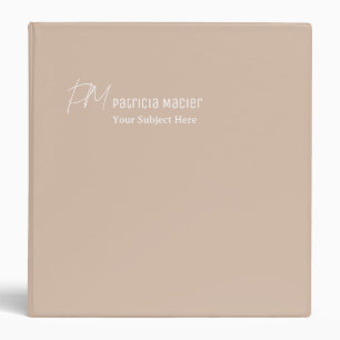 Desert Sand Neutral Color Binder