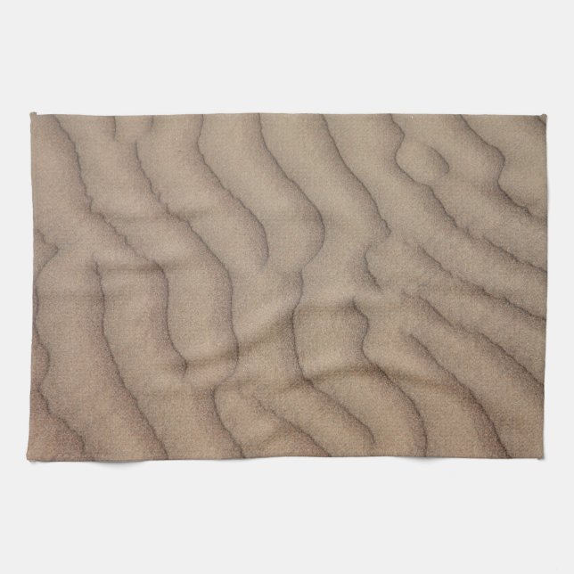 Desert sand ripples kitchen towel (Horizontal)