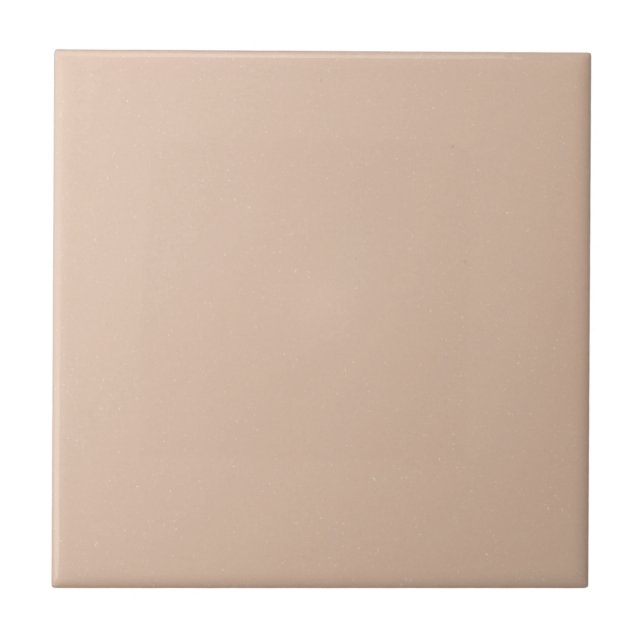 Desert Sand Tan Solid Flecked Ceramic Tile (Front)