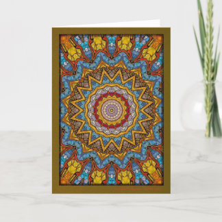 Desert Sands Mandala Holiday Card