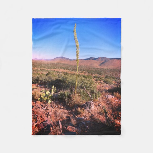 Desert Scene Fleece Blanket (Front)