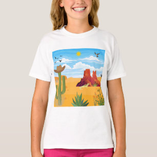 Desert Scene on stickers T-Shirt