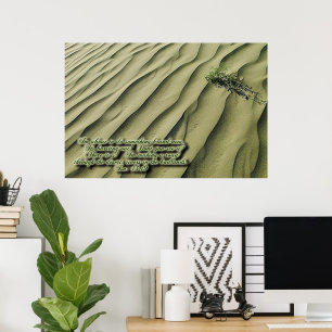 Desert Scripture Inspirational Poster
