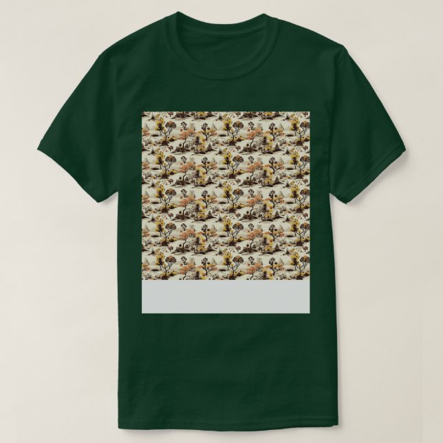 Desert Seamless Pattern Sand Dune Sahara Quicksand T-Shirt (Design Front)
