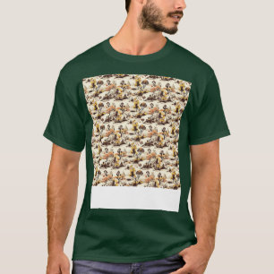 Desert Seamless Pattern Sand Dune Sahara Quicksand T-Shirt