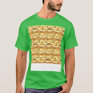 Desert Seamless Pattern Sand Dune Sahara Quicksand T-Shirt