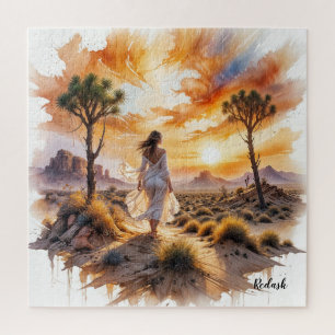 Desert Serenity: Mystical Journey Through the Sand Jigsaw Puzzle