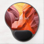 Desert Slot Canyon or Your Photo, White Name Gel Mouse Pad<br><div class="desc">Personalize with your name in white on Desert Slot Canyon or use Your Photo. Click “Edit Using Design Tool” to change colours and type styles.</div>