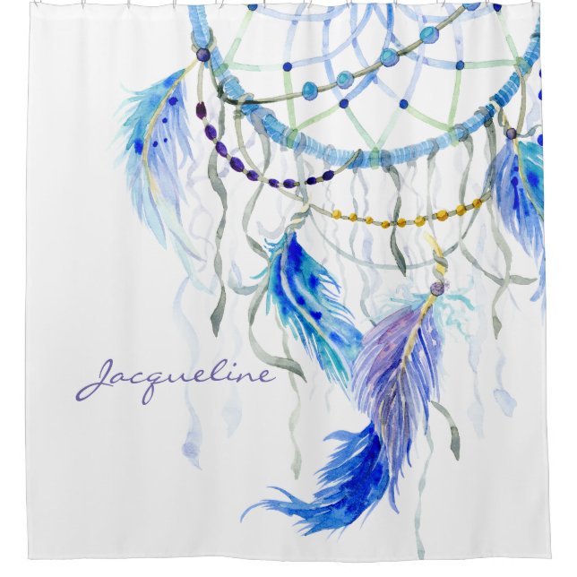 Desert Southwest Dream Catcher Feather Watercolor (Front)