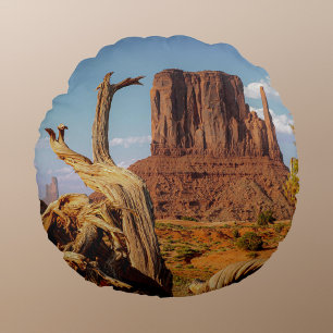 Desert Southwest Monument Valley Round Pillow