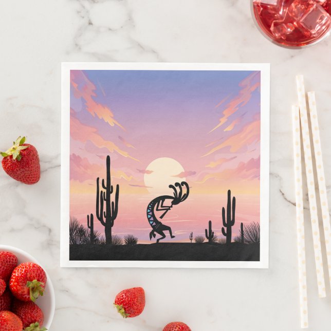 Desert Southwestern Kokopelli Napkin (Insitu)