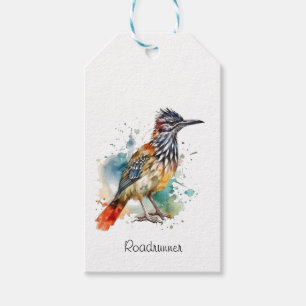Desert Spirit, Roadrunner in wtercolor custom Gift Tags