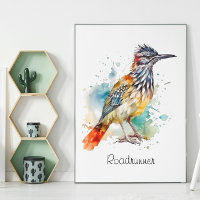 Desert Spirit, Roasrunner in Watercolor custom