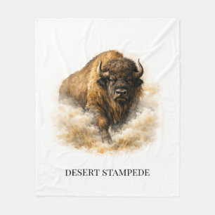 Desert Stampede Cozy Western Ranch Fleece Blanket