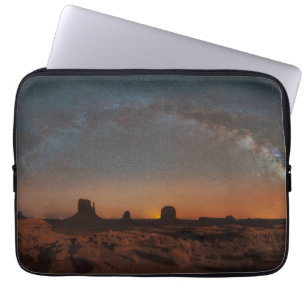 Desert Starry Sky Over A Desert Landscape Laptop Sleeve