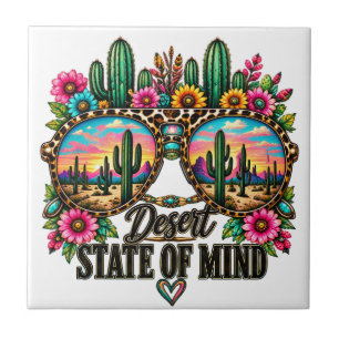 Desert State of Mind Western Sunglasses Art Tile