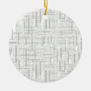 Desert Storm, Snow Drift, Dawn Pink language Desig Ceramic Ornament