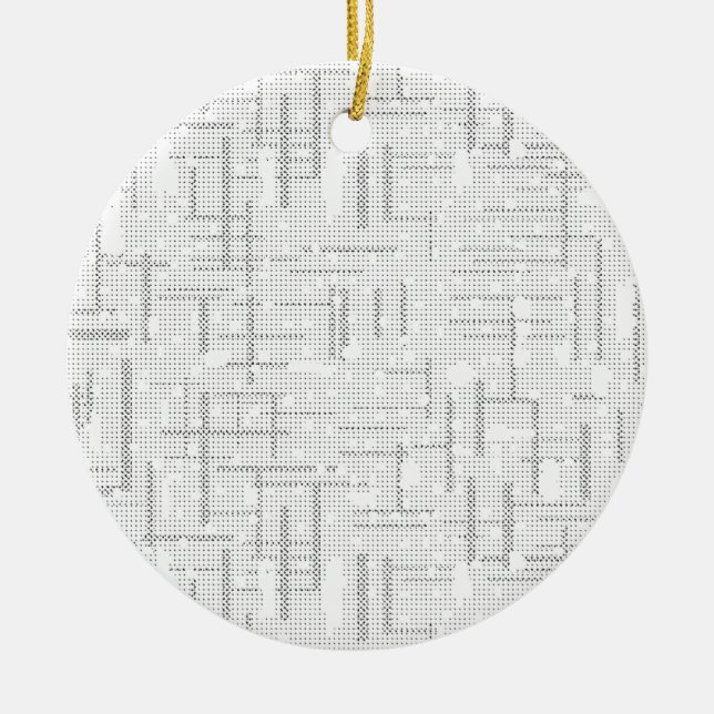 Desert Storm, Snow Drift, Dawn Pink language Desig Ceramic Ornament (Front)
