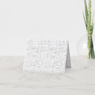 Desert Storm, Snow Drift, Folded Thank You Card