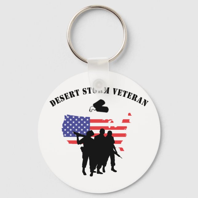 Desert Storm Veteran Keychain (Front)